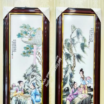 Tranh Sứ Cầm Kỳ Thi Họa